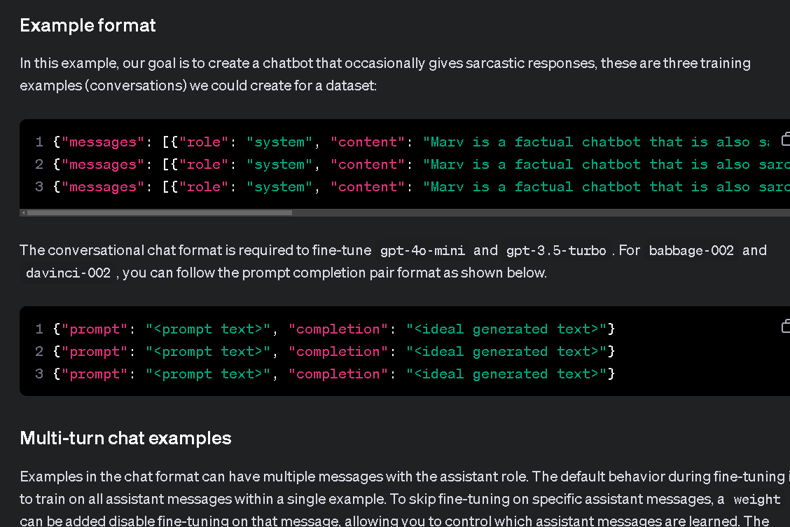JSONL Preparation